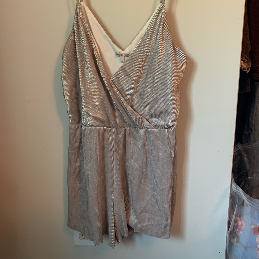 Silver sparkly New Year’s Eve romper!